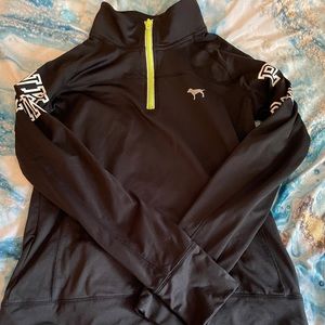 Pink Quarter Zip Athletic Pullover